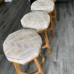 Vintage chairs. Solid Wood   Set of fours. Good condition.