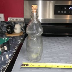 Antique Carrie Nation Glass Bottle 1930’s