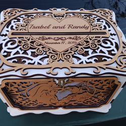 Wedding Envelope Wood Collection Box