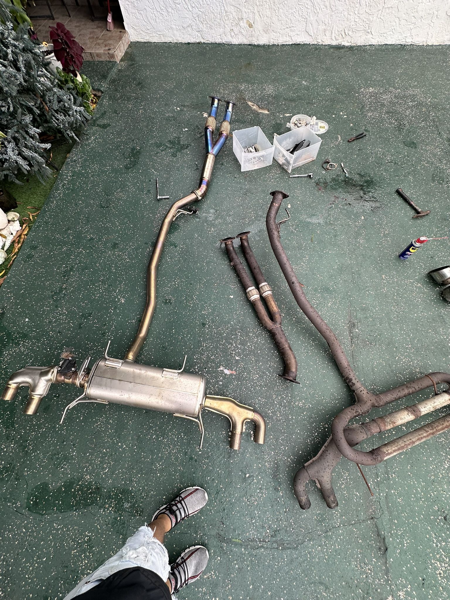 Nissan GTR Straight pipes Exhaust Muffler