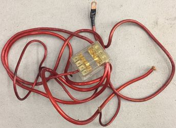 Car audio distribution block and some wire