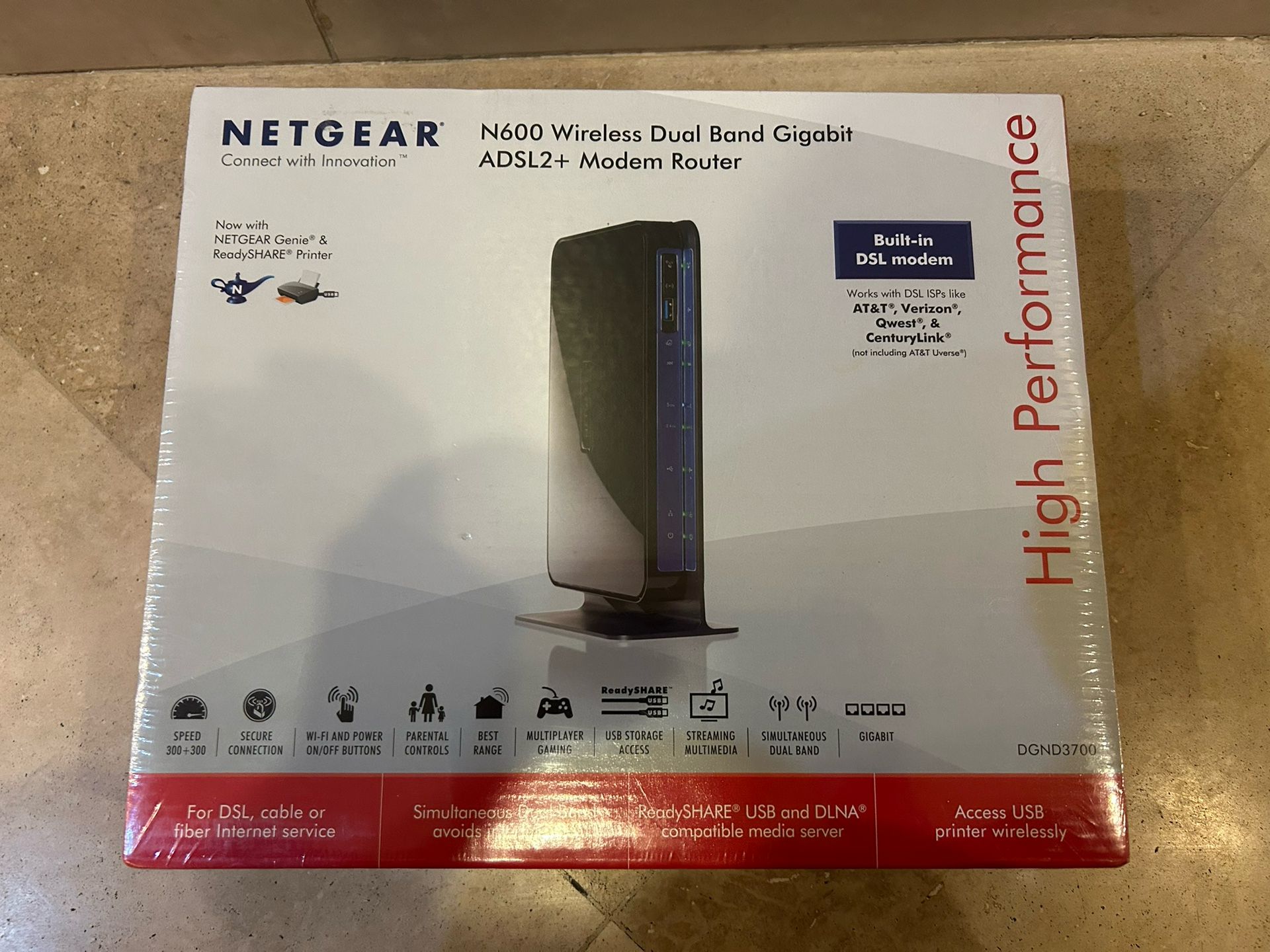 V600 Wireless Dual Band Gigabit ADSL2+ Modem Router