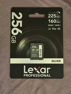 Lexar Professional SILVER 256GB SDXC UHS-I Memory Card