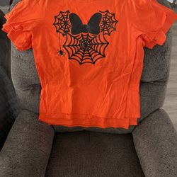 Halloween Minnie Mouse Spiderweb T-Shirts