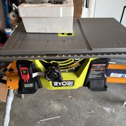 Ryobi  Brushless Table Saw (Includes 2 batteries)