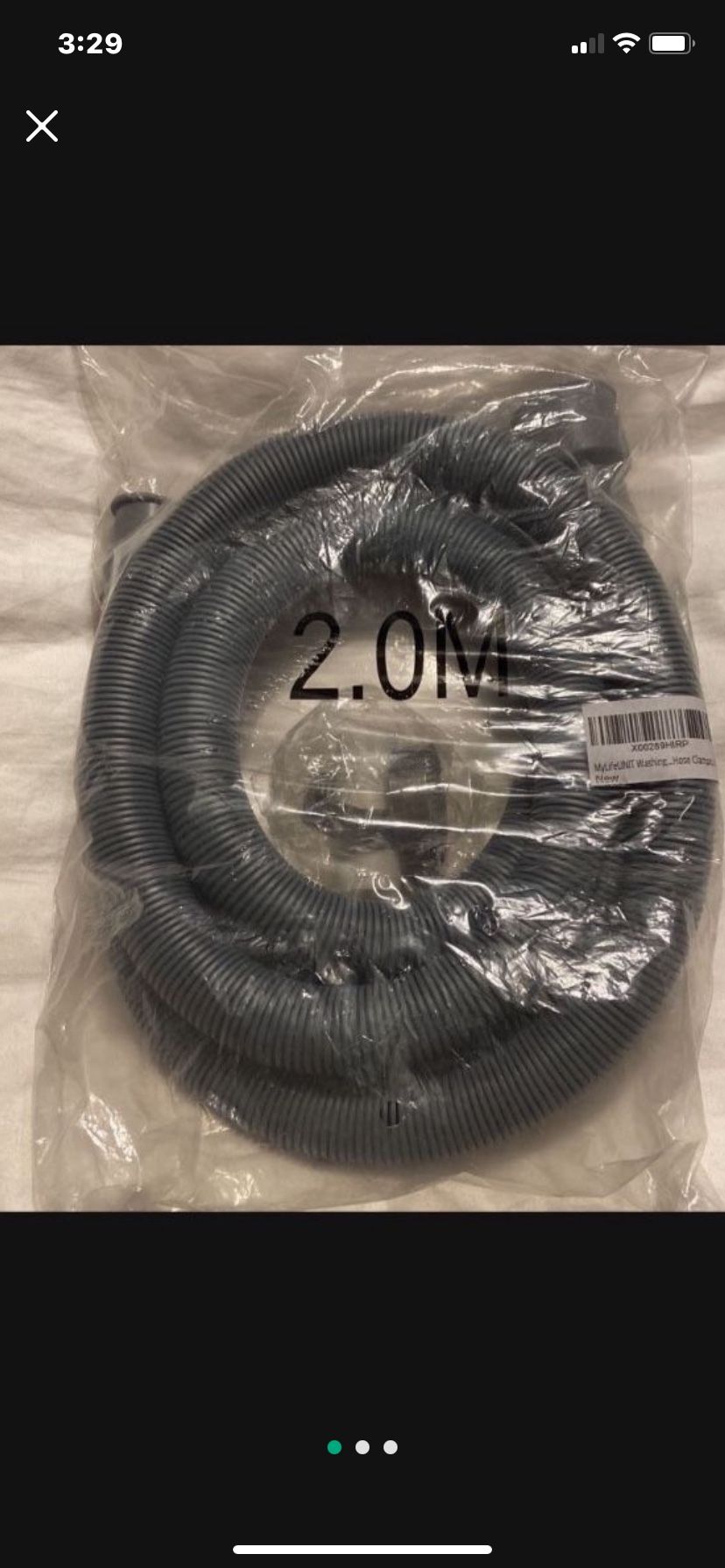 Universal Washing Machine Drain Hose - 6 Ft Discharge Hose Corrugated 6ft Machine Hose Drain Replacement with Clamp