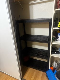 4 Level Black Shelf