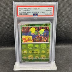 PSA 10 - Pokemon - Bellsprout Master Ball Holo - Pokemon 151 (Japanese)