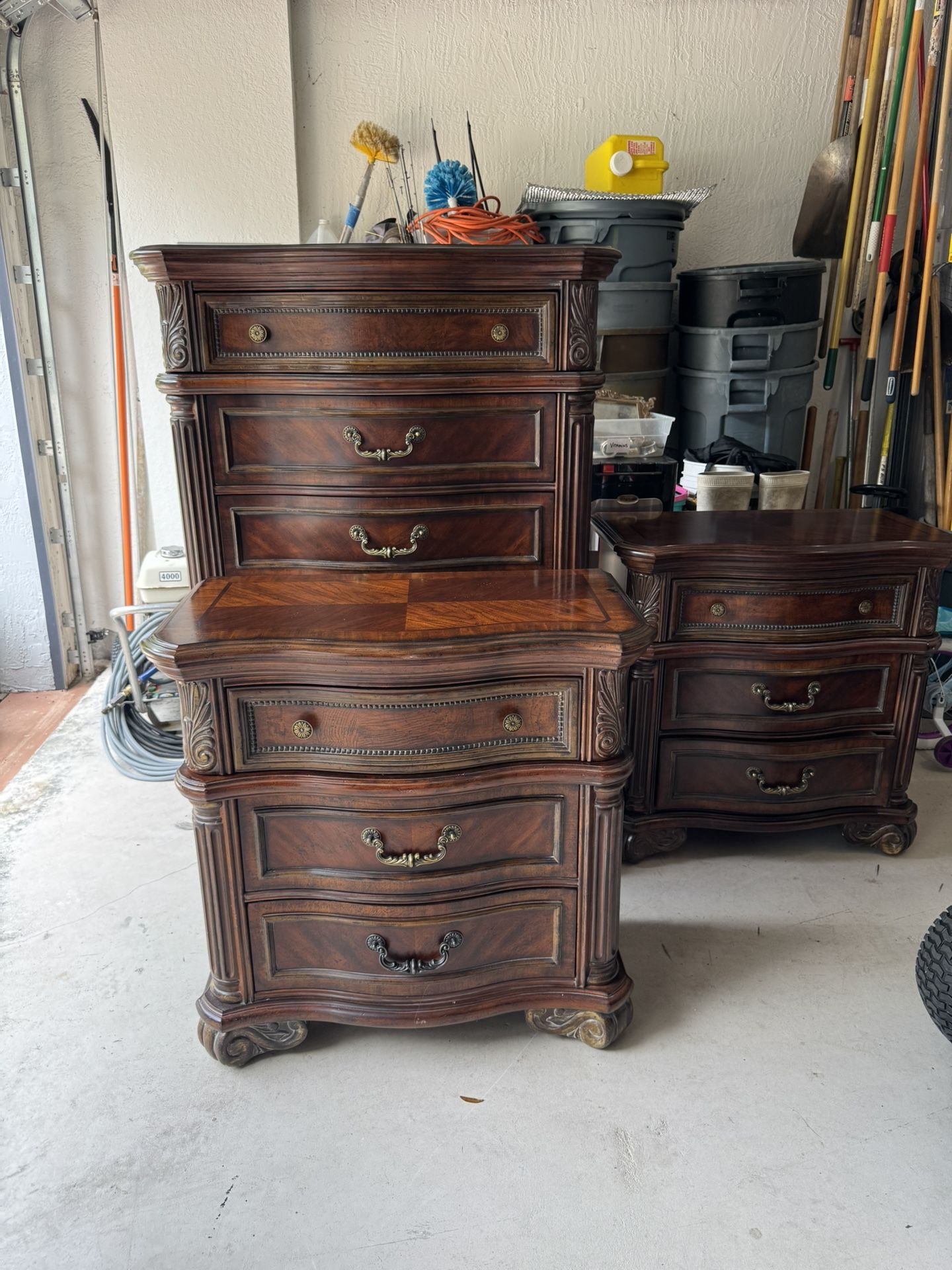Dresser and two nightstands