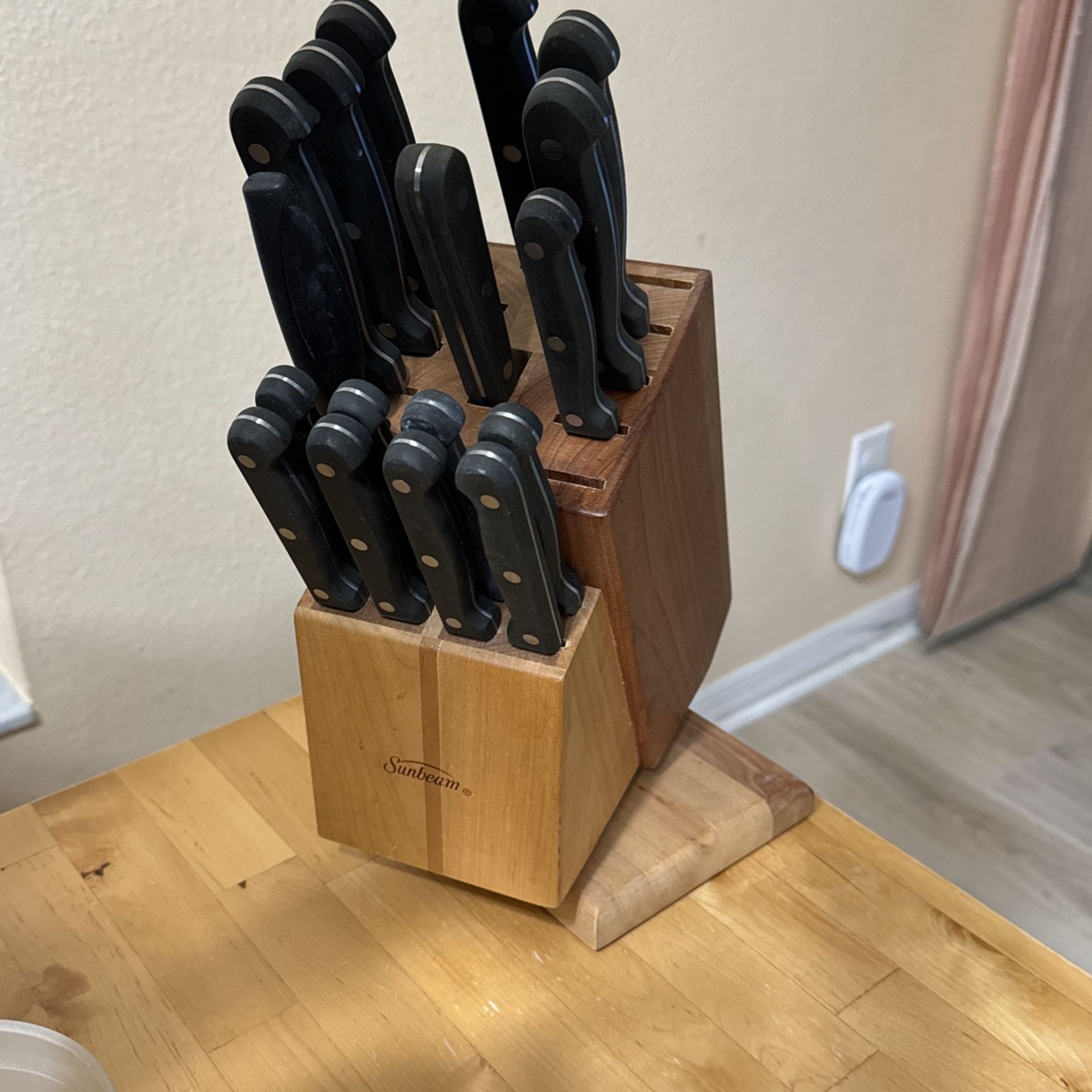 Sunbeam knife cutlery set - Swivel stand