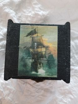 Pirate Ship Decorative Trinket Box
