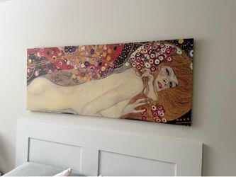 IKEA Canvas Print   Gustav Klimt Water Serpents II