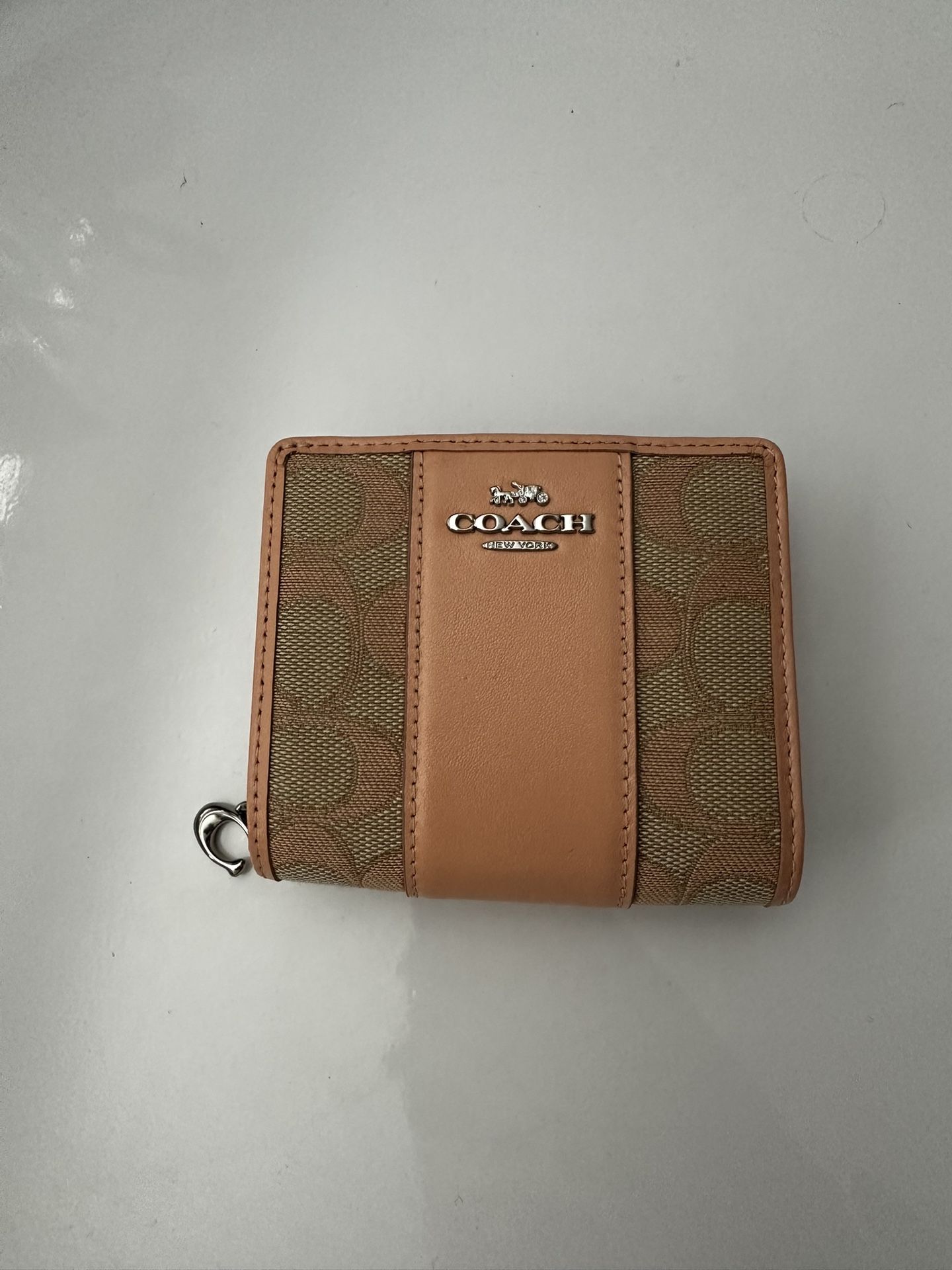 New Blush Coach Snap Wallet