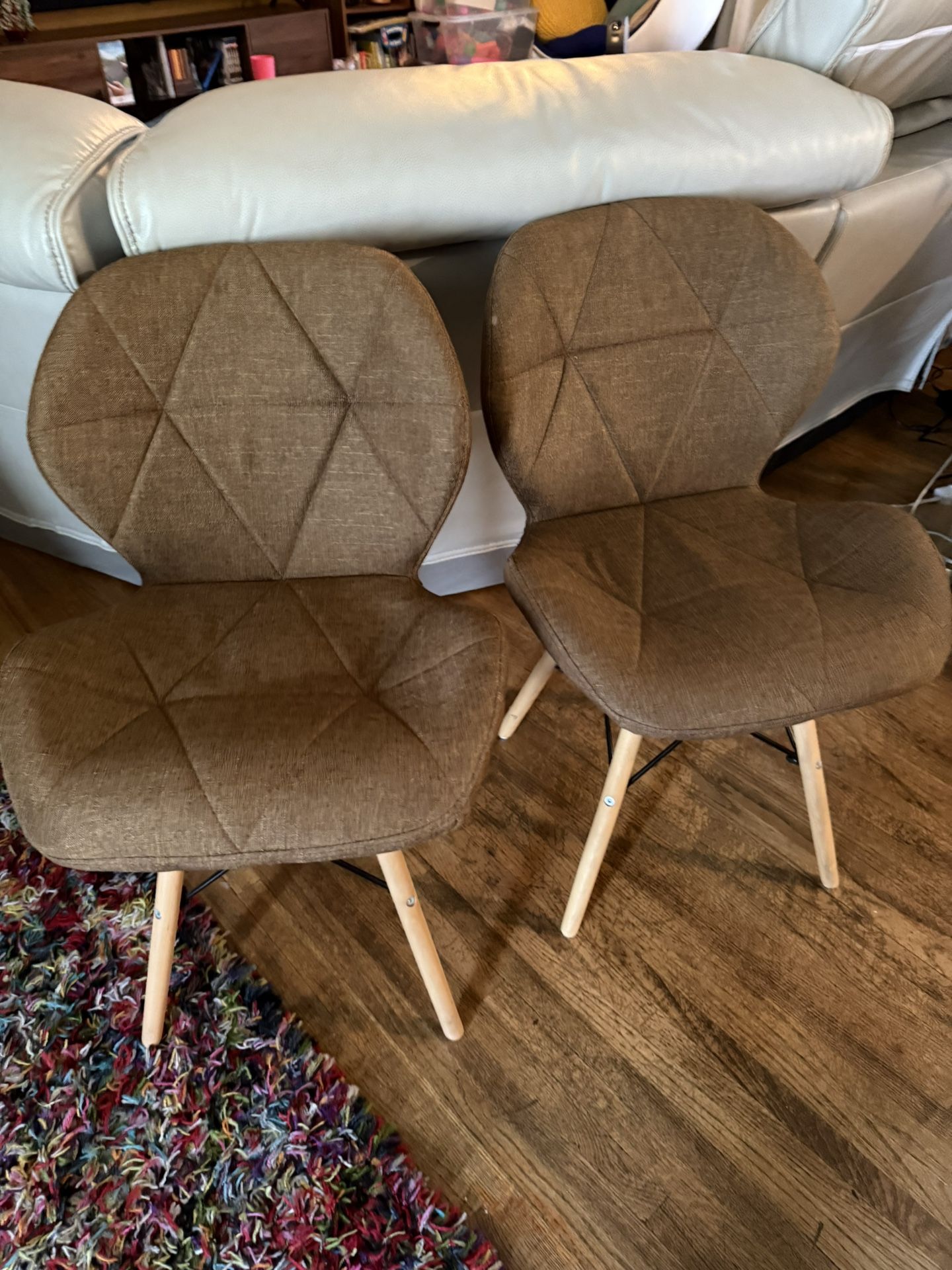 Fabric Chairs Good Condition 