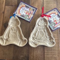 Raggedy Ann And Andy Molds For Cookies And Crafts Brand New