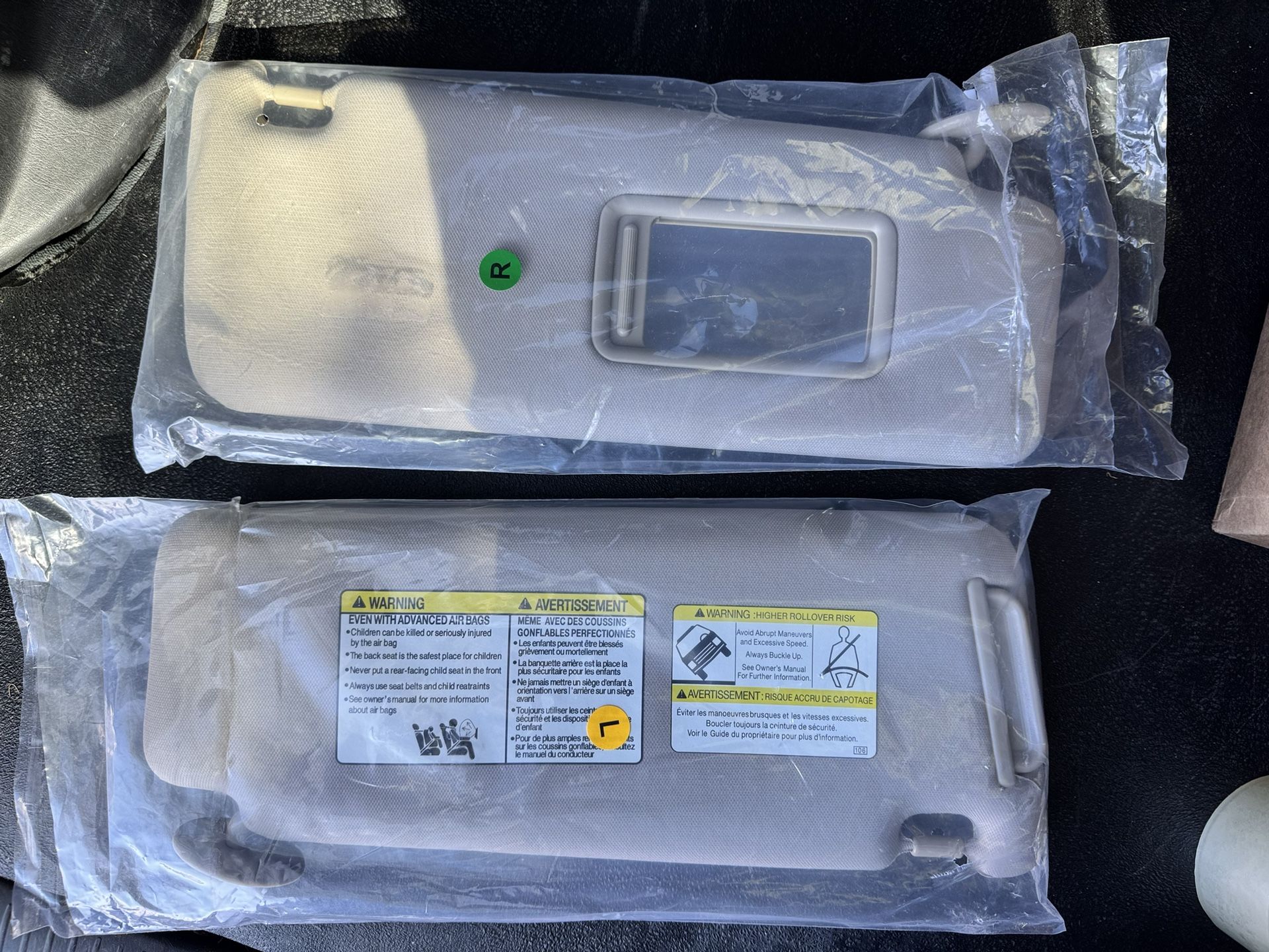 New Toyota Sun Visors (Right & Left)