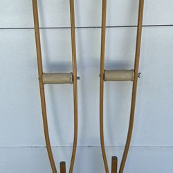 Wooden Crutches Adjustable Adult 