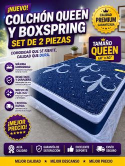 🟢NEW QUEEN PILLOWTOP SET $219