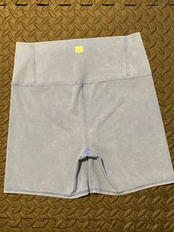 Vuori Pale Blue High-Rise Bike Shorts