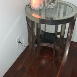 Beautiful Crome and glass tables from B&B Italy  I have 2