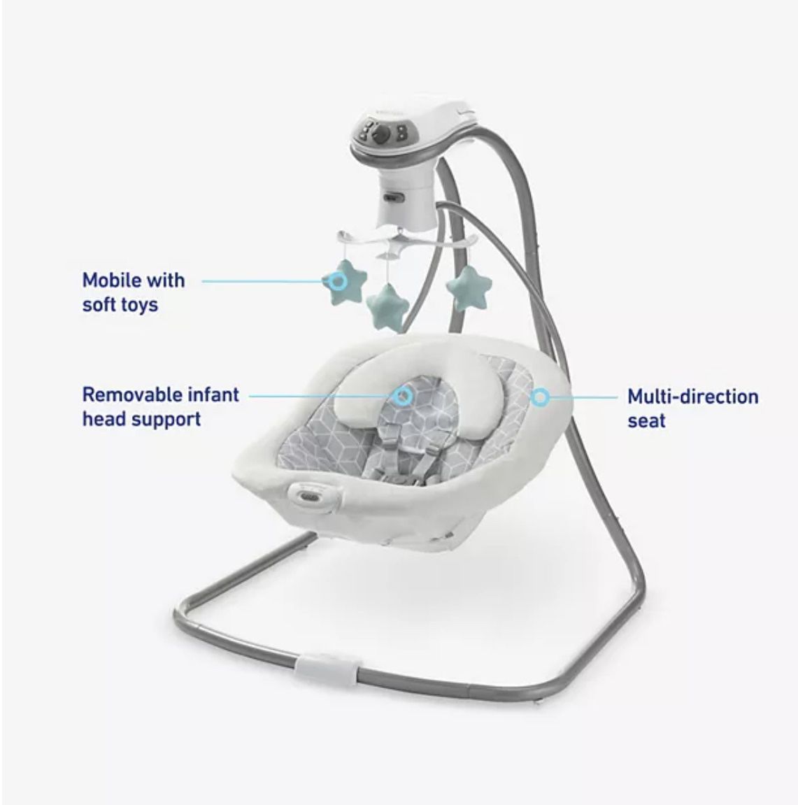 Graco Simple Sway LX Swing with Multi-Direction Seat, KendalL NEW IN BOX