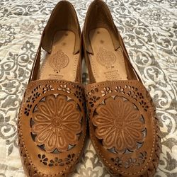 Zapato Mexicano Artesanal De Piel. Size 7