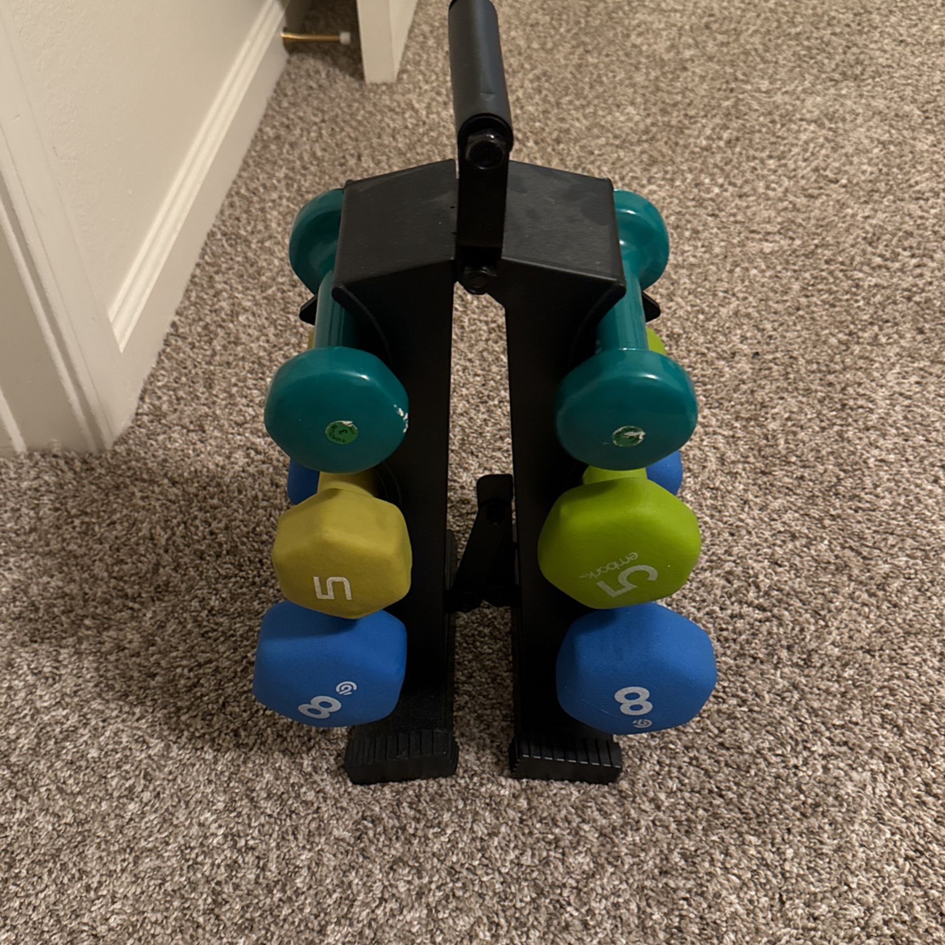 Weight Rack With Weights 