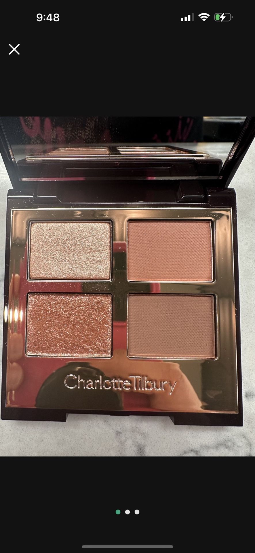 Charlotte Tilbury Luxury eyeshadow Palette Pillow Talk Dreams GENTLY USED—NO BOX- Original Price $50