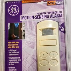 GE Keypad Controlled Wireless Motion-Sensing Alarm (Brand New)