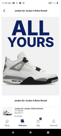 Jordan Retro 4 White Cement 2025