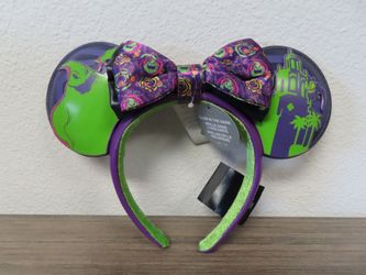 NWT Oogie Boogie Bash 2025 Headband Ears with Removable Bow
