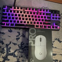 Steelseries Apex Pro Tkl and Sealed Logitech GPRO X Superlight V2 