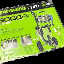 New Greenworks Pressure Washer 3000psi