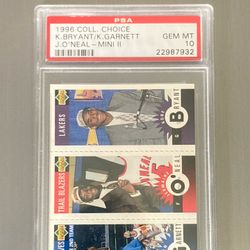 Kobe Bryant 1996-97 Upper Deck Collectors Choice Mini PSA 10 Gem MINT Rookie Sports Cards