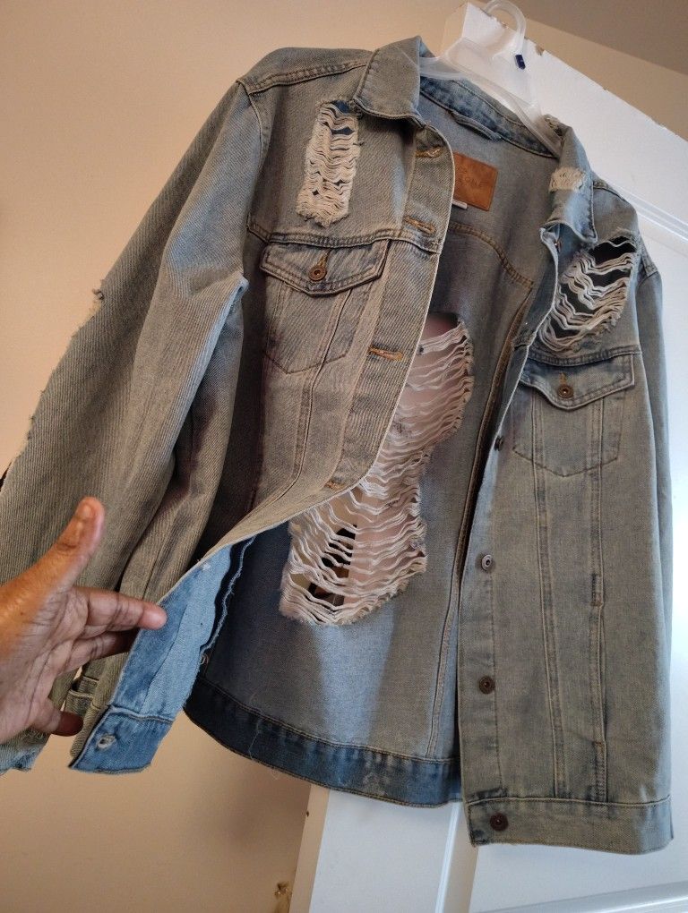 2X CLASSIC WOMAN BLUE JEAN JACKET NEW