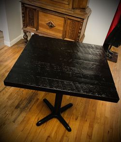 Beautiful Reclaimed Ebony Café Table