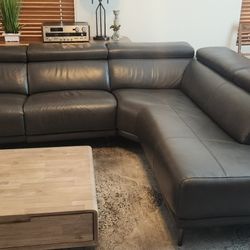 Leather 2 Piece Power Recline Sofa