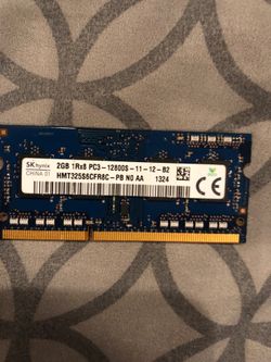 2gb pc3 12800 laptop memory