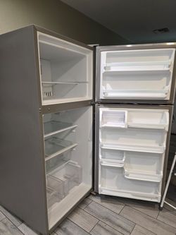 Whirlpool Stainless Steel Refrigerator – $150