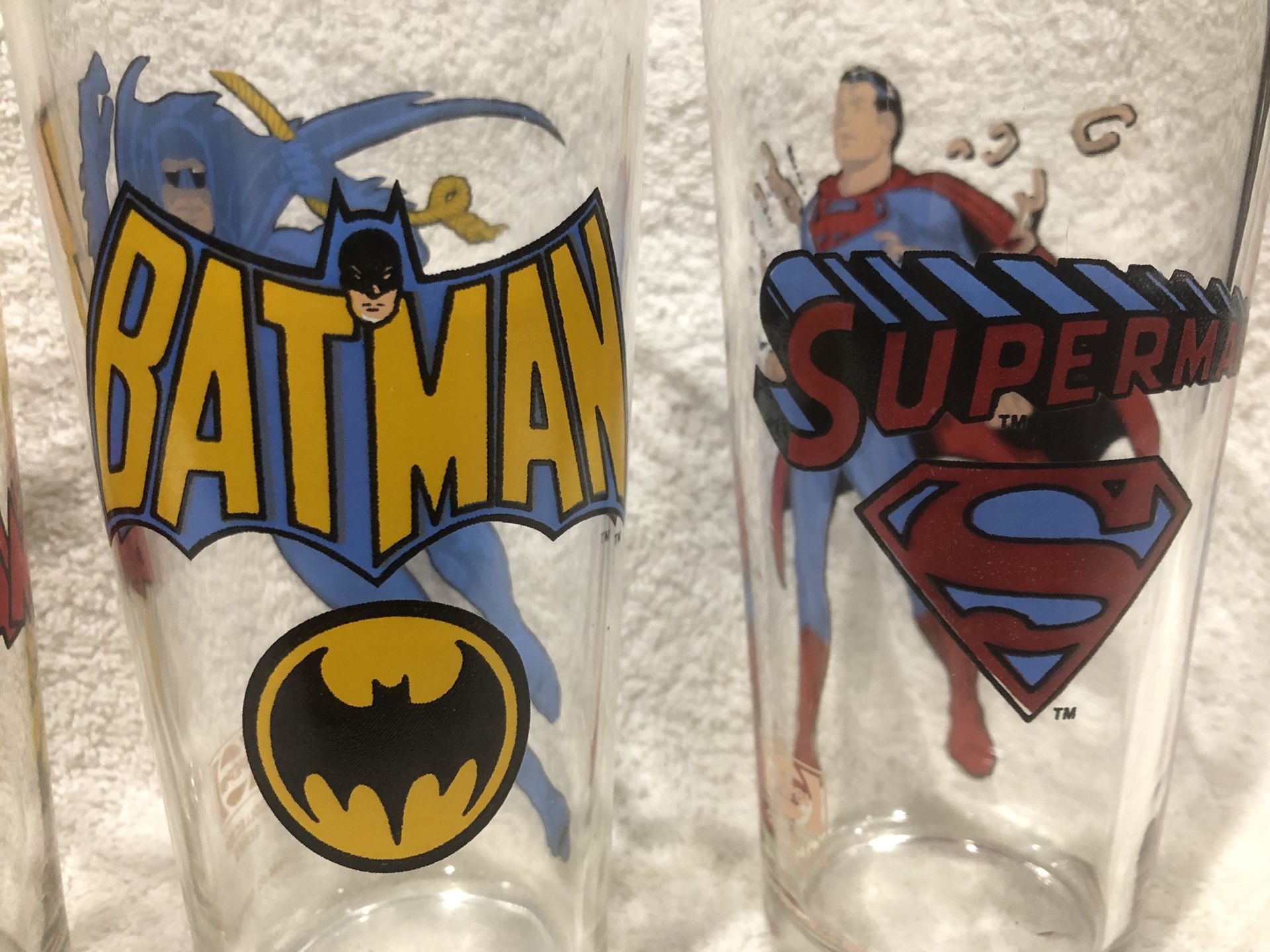 DC comics. Collectible glasses. Superman. Batman. Robin. Shazam. Pepsi. for  Sale in Goodyear, AZ - OfferUp
