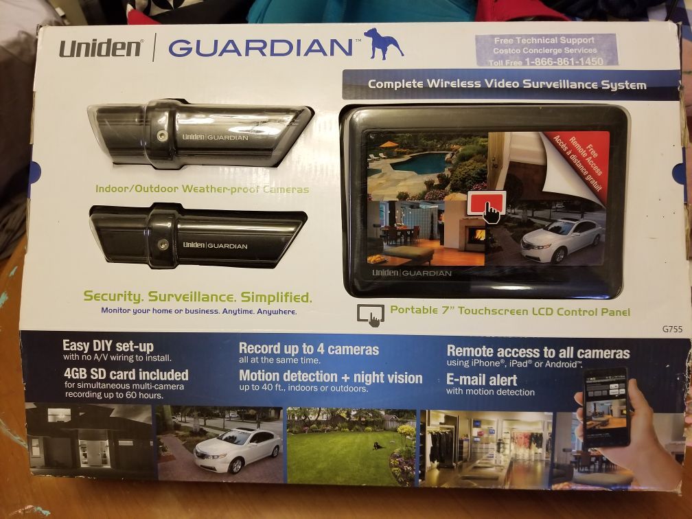 Uniden guardian G755 wireless video system.