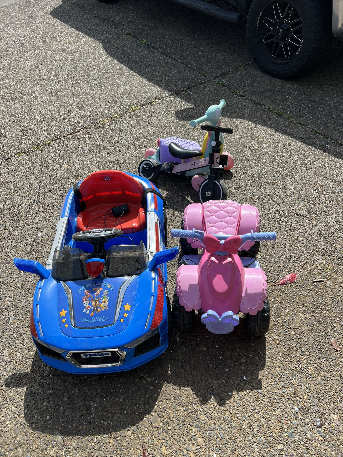 Toddler Bikes And Electric Cars