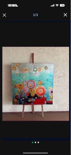 One New Square Modern Wall Art Decor 39.5”x39.5”