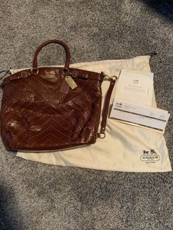 Coach Purse : Leather Lindsay