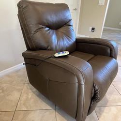 Power Lift Leather Chair