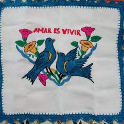 NEW EMBROIDER CLOTH! Hand Made! GILROY 