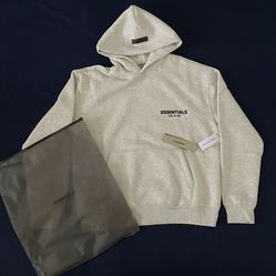 Light Oatmeal Essentials Hoodie