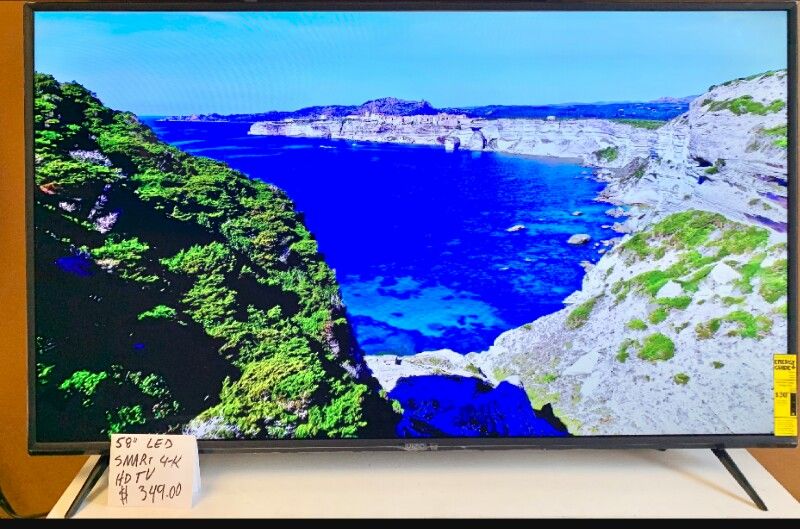 58 led smart vizio hdtv 4k like new in box comes with 6 month warranty Ask us about our different $$$$$$$$ options free delivery