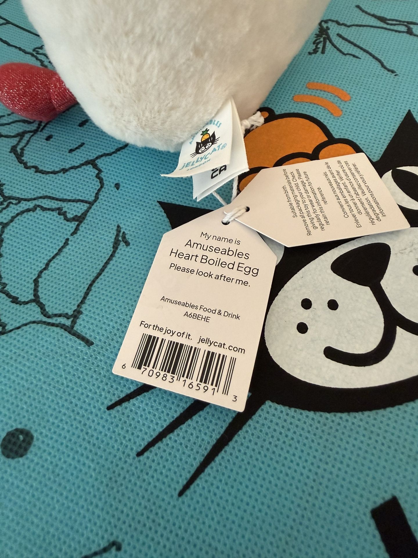 Jellycat Amuseables Heart Boiled Egg
