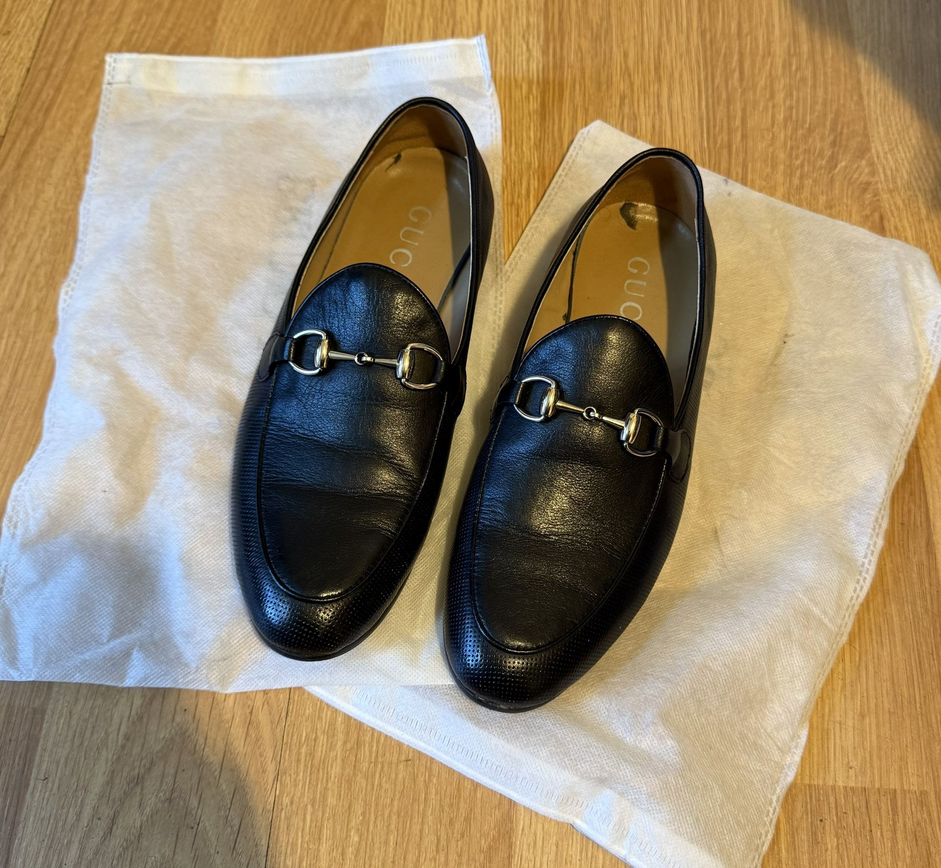 Gucci Men’s Shoes Jordaan Loafers Black In Immaculate Condition Worn 5-6 Times Only